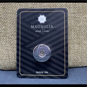 Magnolia and Vine 18mm Original Sonnet Pin Badge